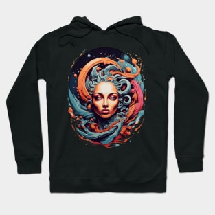 Psychodelic Space Face Hoodie